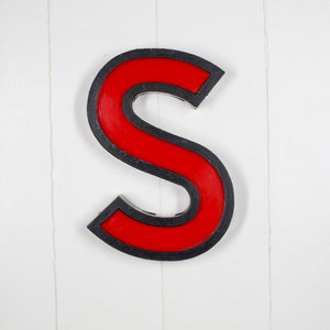 Large Vintage Cinema Letters Midcentury Red/Black