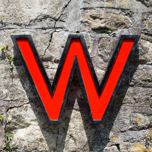Large Vintage Cinema Letters Midcentury Red/Black
