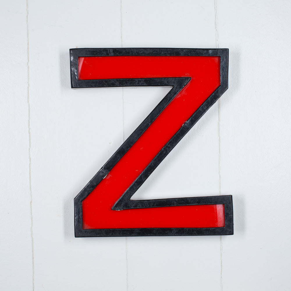 Large Vintage Cinema Letters Midcentury Red/Black