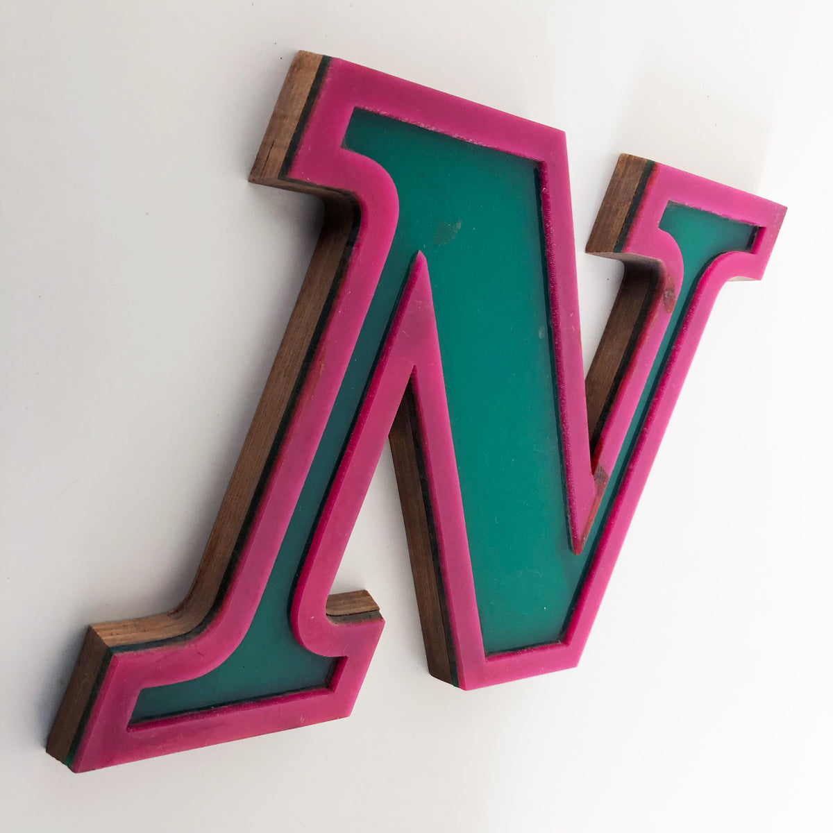 Medium Factory Shop Letter Ply Wood & Perspex