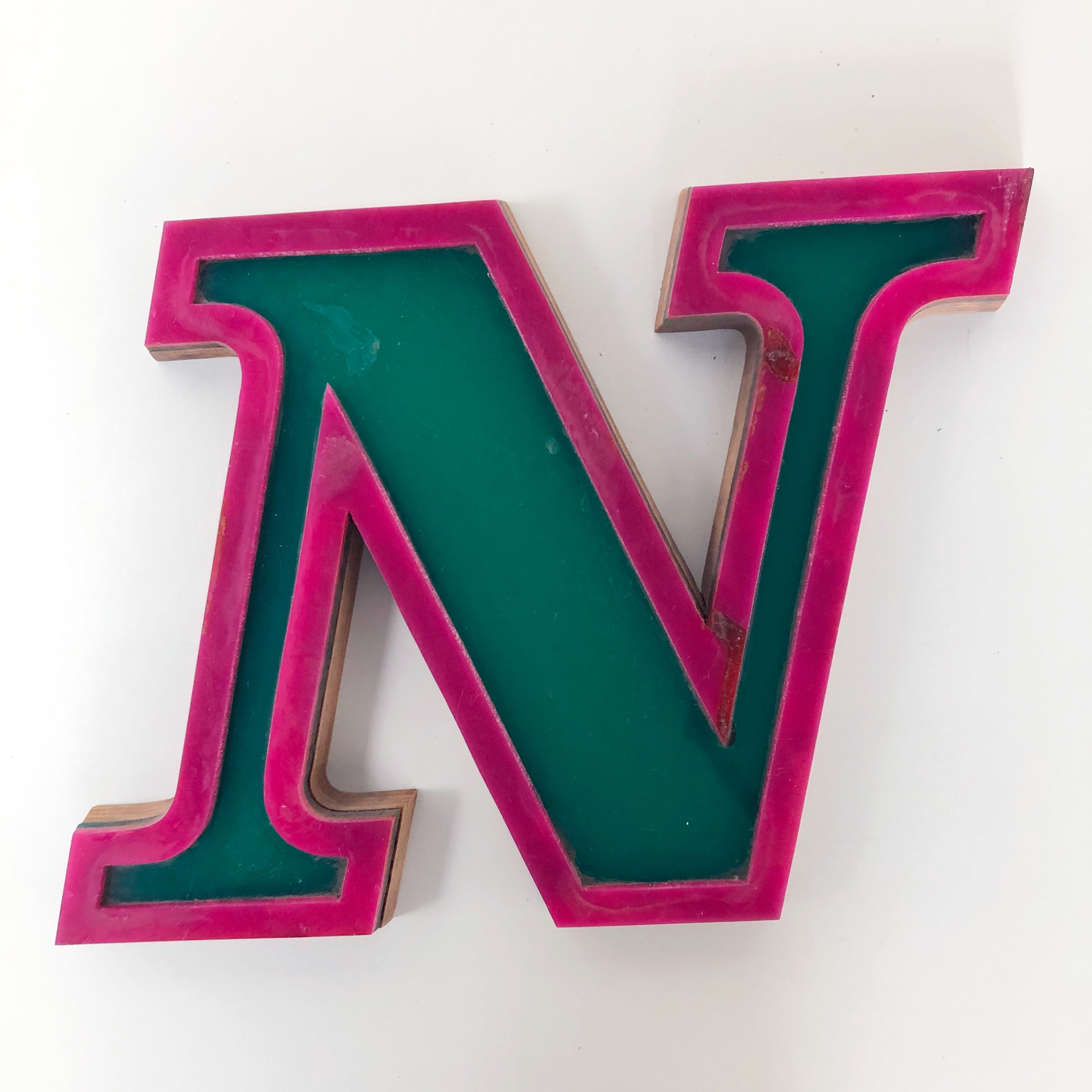 Medium Factory Shop Letter Ply Wood & Perspex