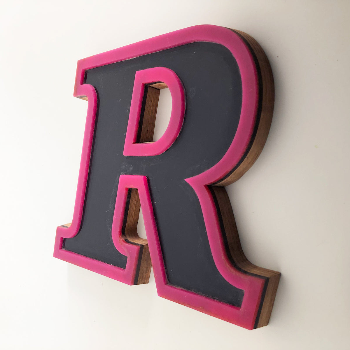 Medium Factory Shop Letter Ply Wood & Perspex