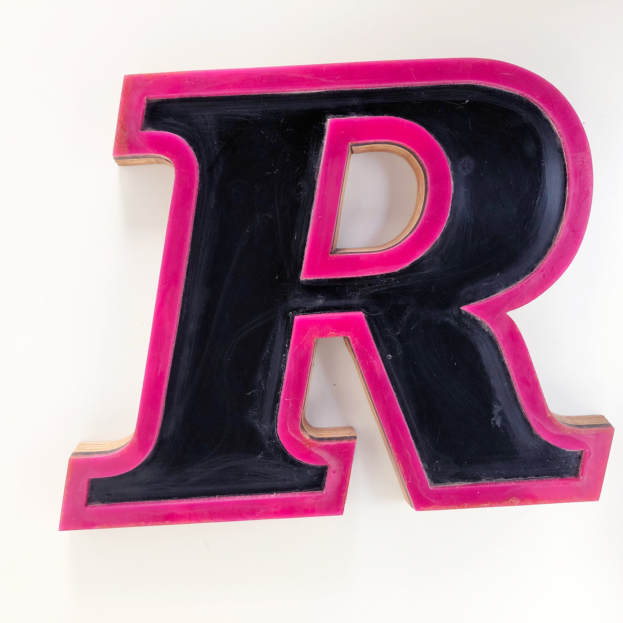 Medium Factory Shop Letter Ply Wood & Perspex