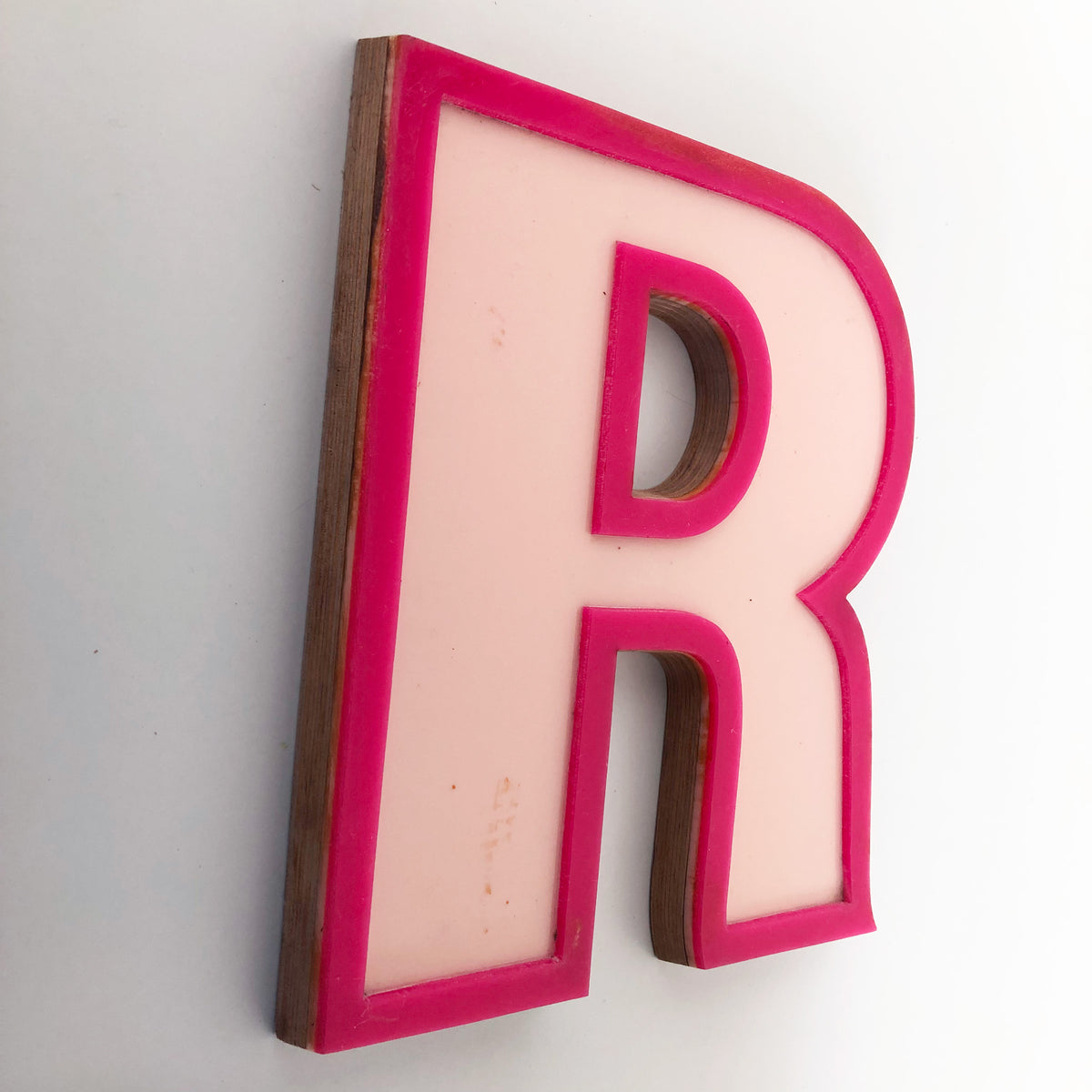 Medium Factory Shop Letter Ply Wood & Perspex
