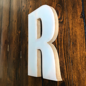 Medium Factory Shop Letter Ply Wood & Perspex