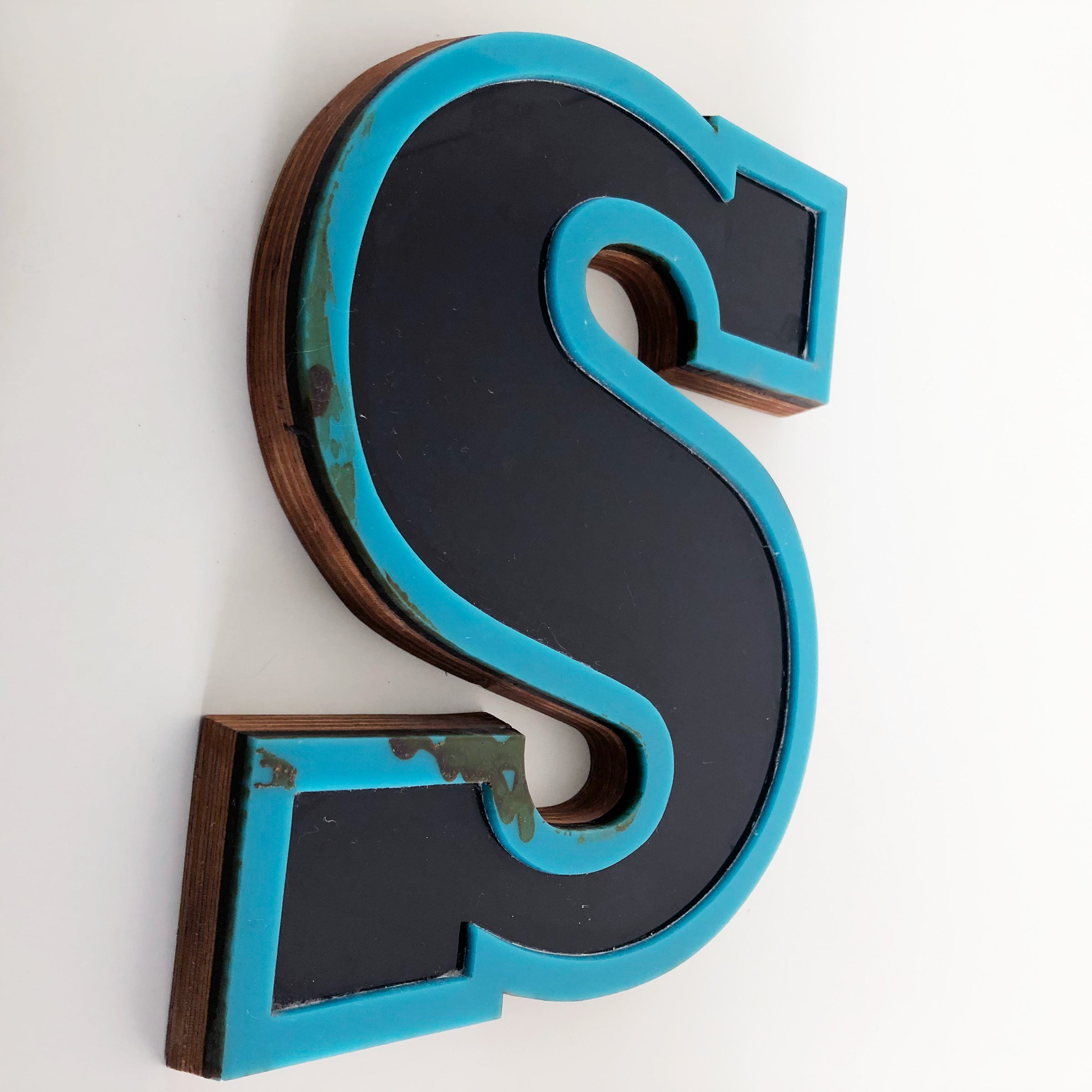 Medium Factory Shop Letter Ply Wood & Perspex