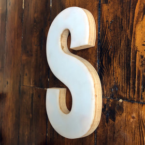 Medium Factory Shop Letter Ply Wood & Perspex