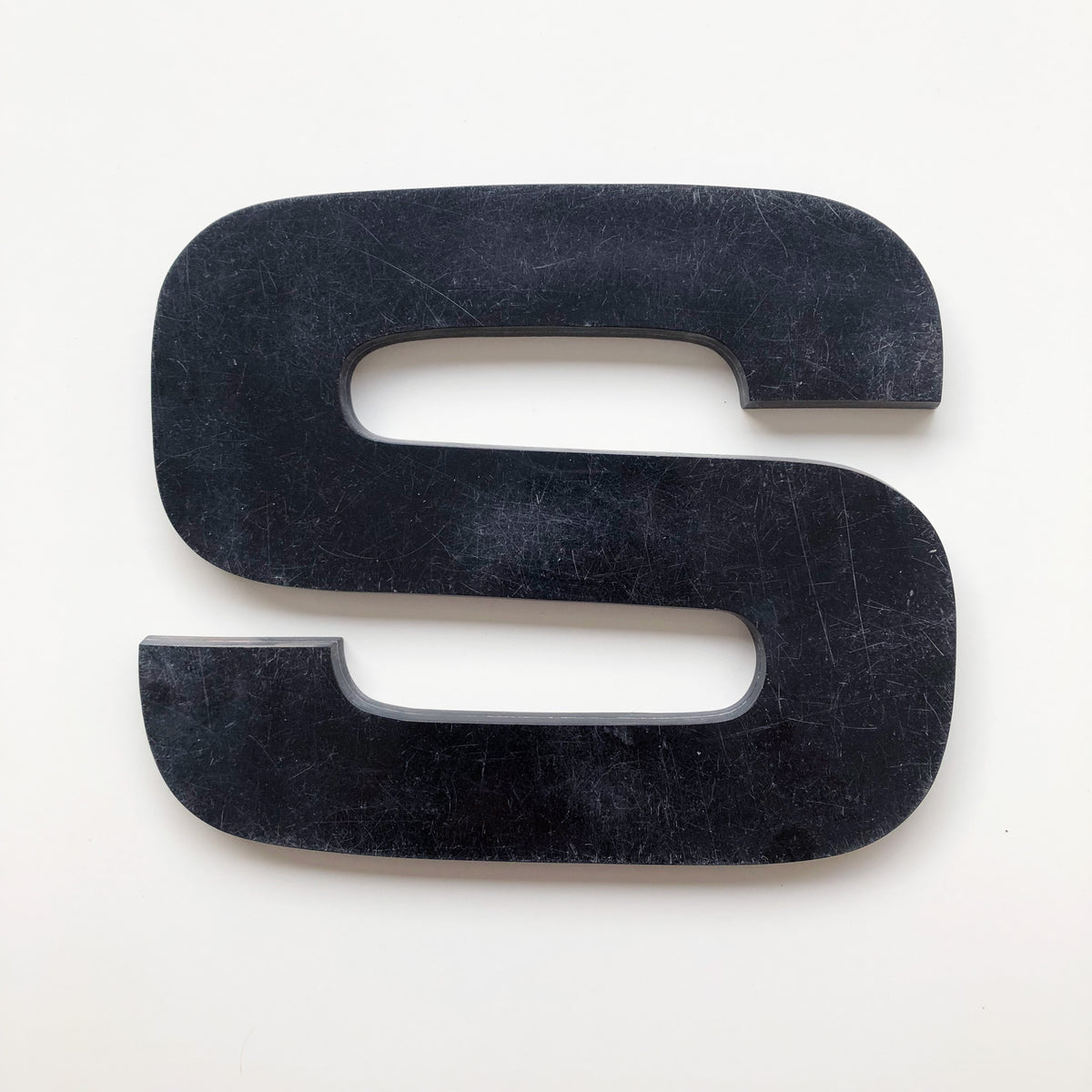 S - Large Letter Solid Perspex