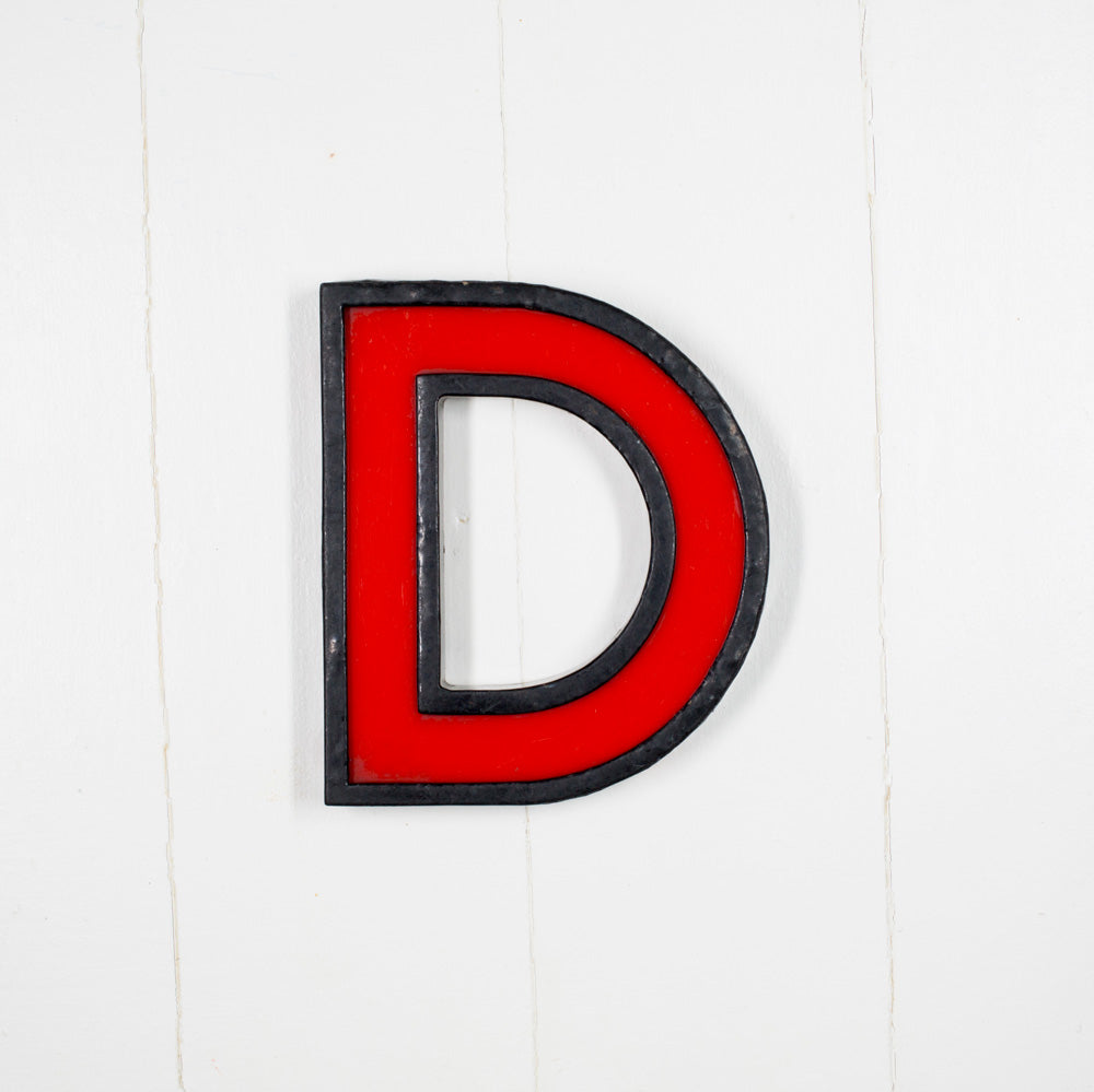 Medium Vintage Cinema Letters Midcentury Red/Black