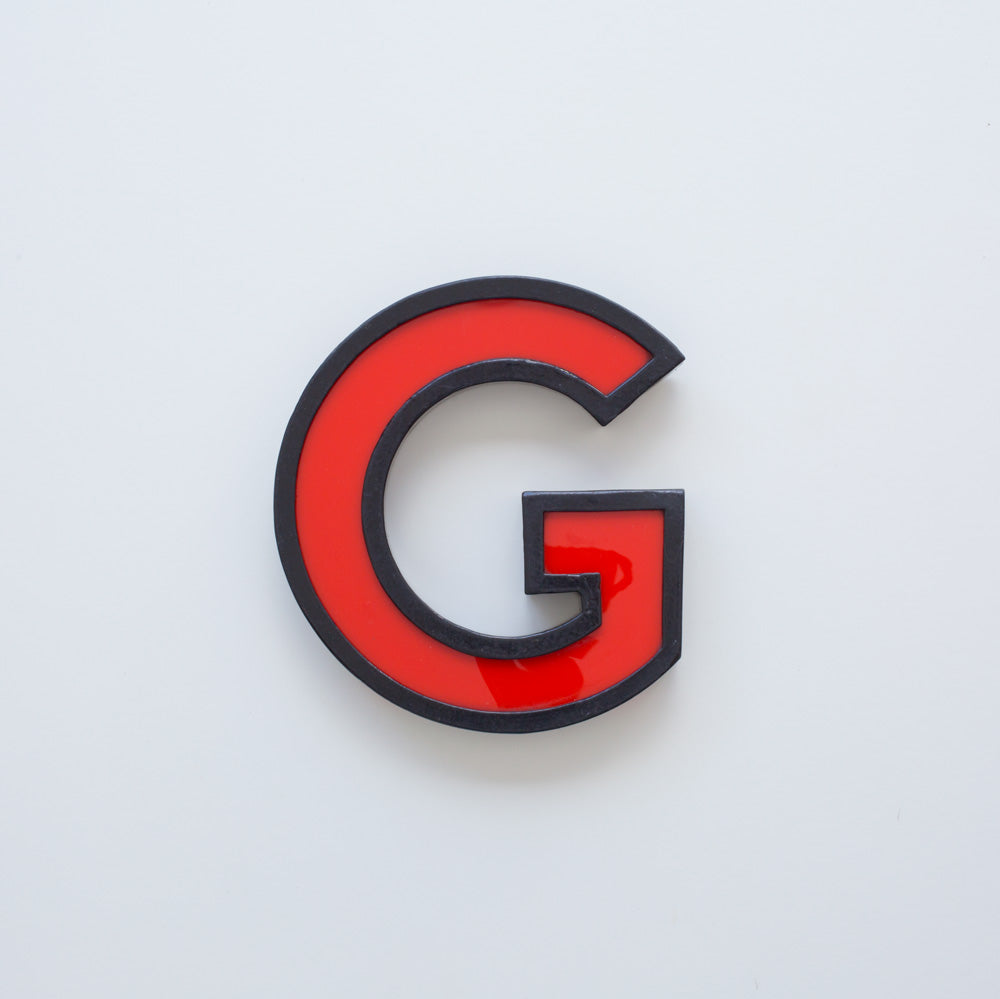 Medium Vintage Cinema Letters Midcentury Red/Black