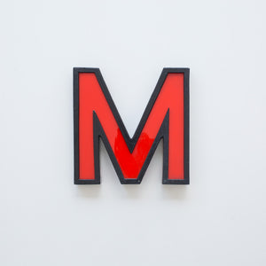 Medium Vintage Cinema Letters Midcentury Red/Black