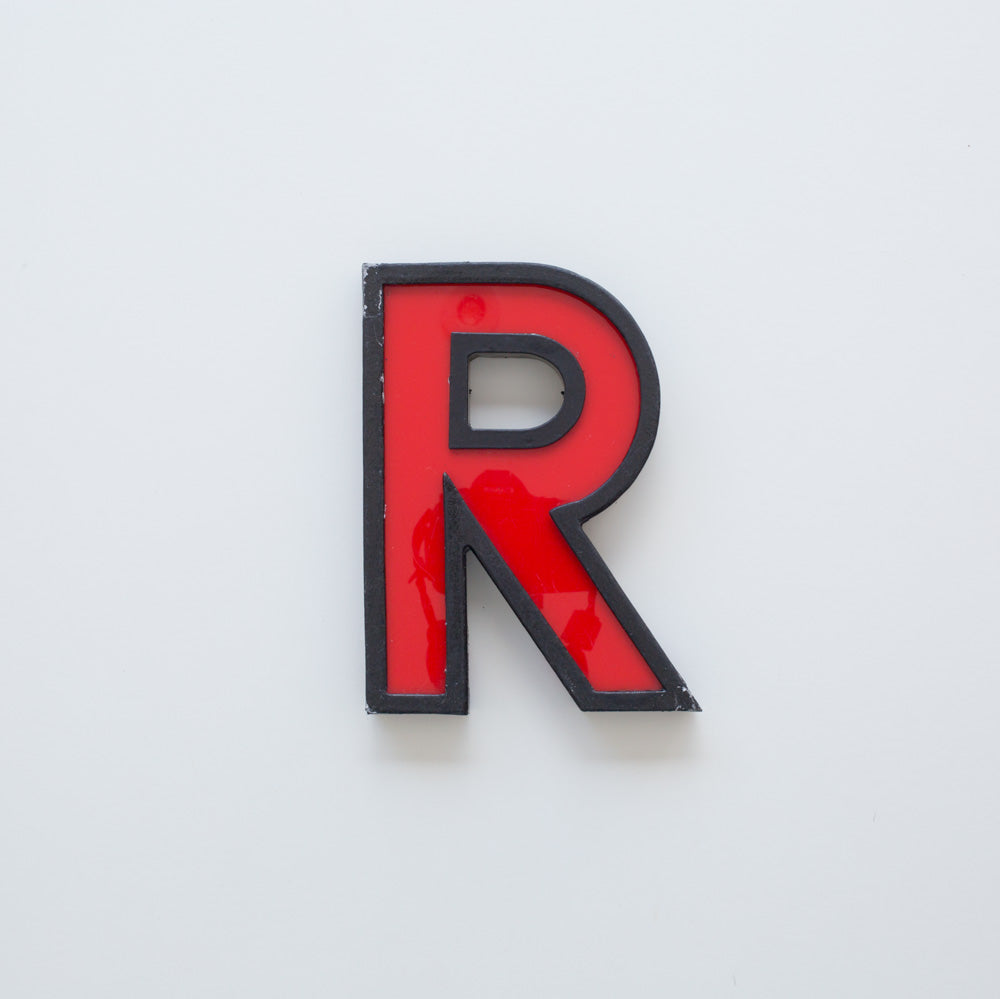 Medium Vintage Cinema Letters Midcentury Red/Black