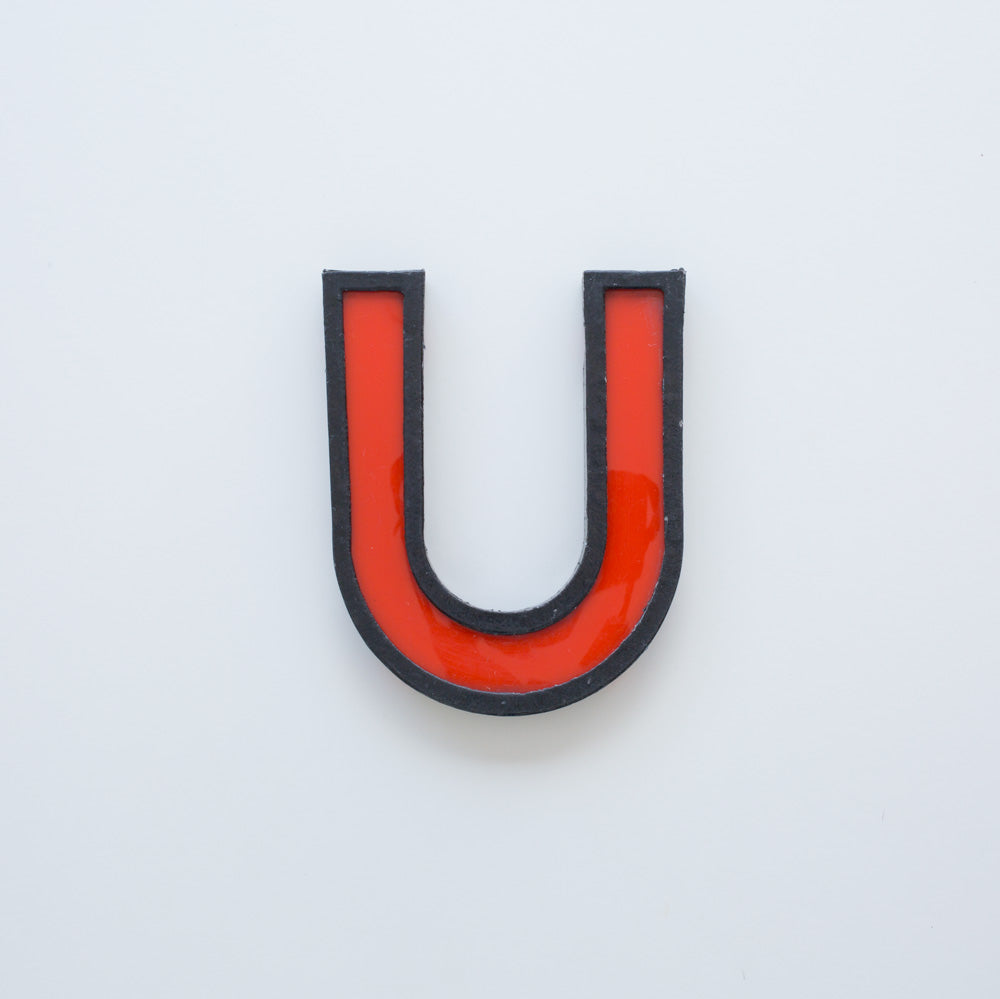 Medium Vintage Cinema Letters Midcentury Red/Black