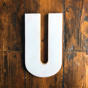 Medium Factory Shop Letter Ply Wood & Perspex