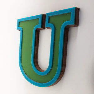 Medium Factory Shop Letter Ply Wood & Perspex