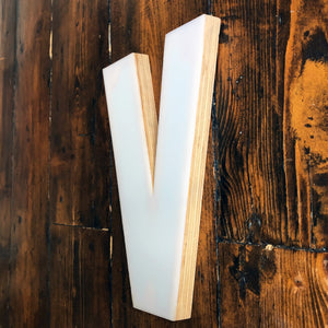 Medium Factory Shop Letter Ply Wood & Perspex