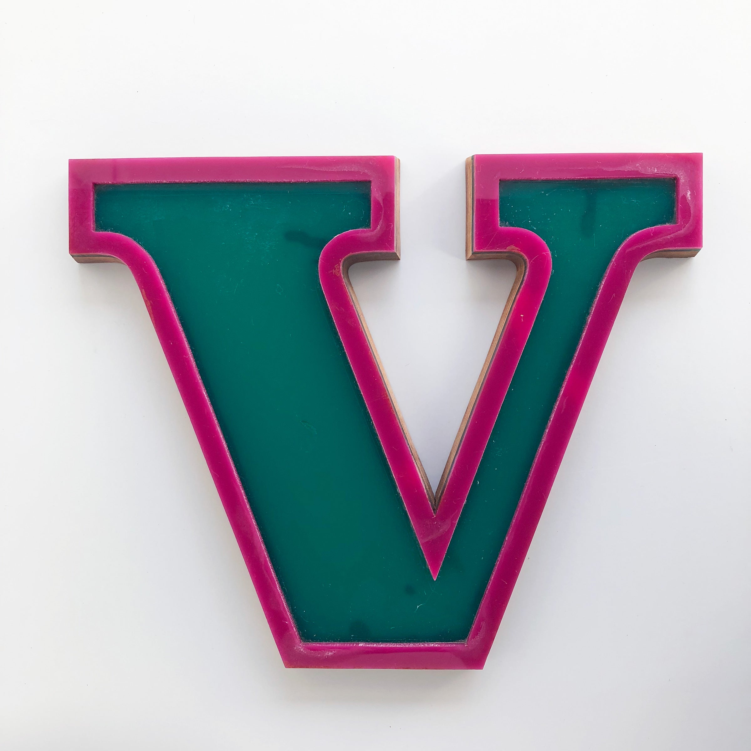 Medium Factory Shop Letter Ply Wood & Perspex