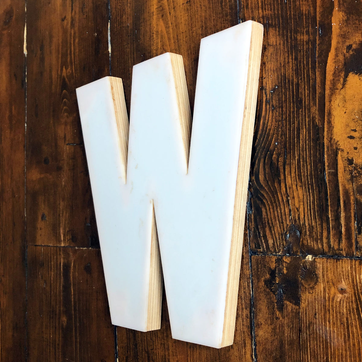 Medium Factory Shop Letter Ply Wood & Perspex