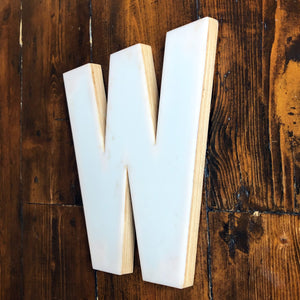 Medium Factory Shop Letter Ply Wood & Perspex