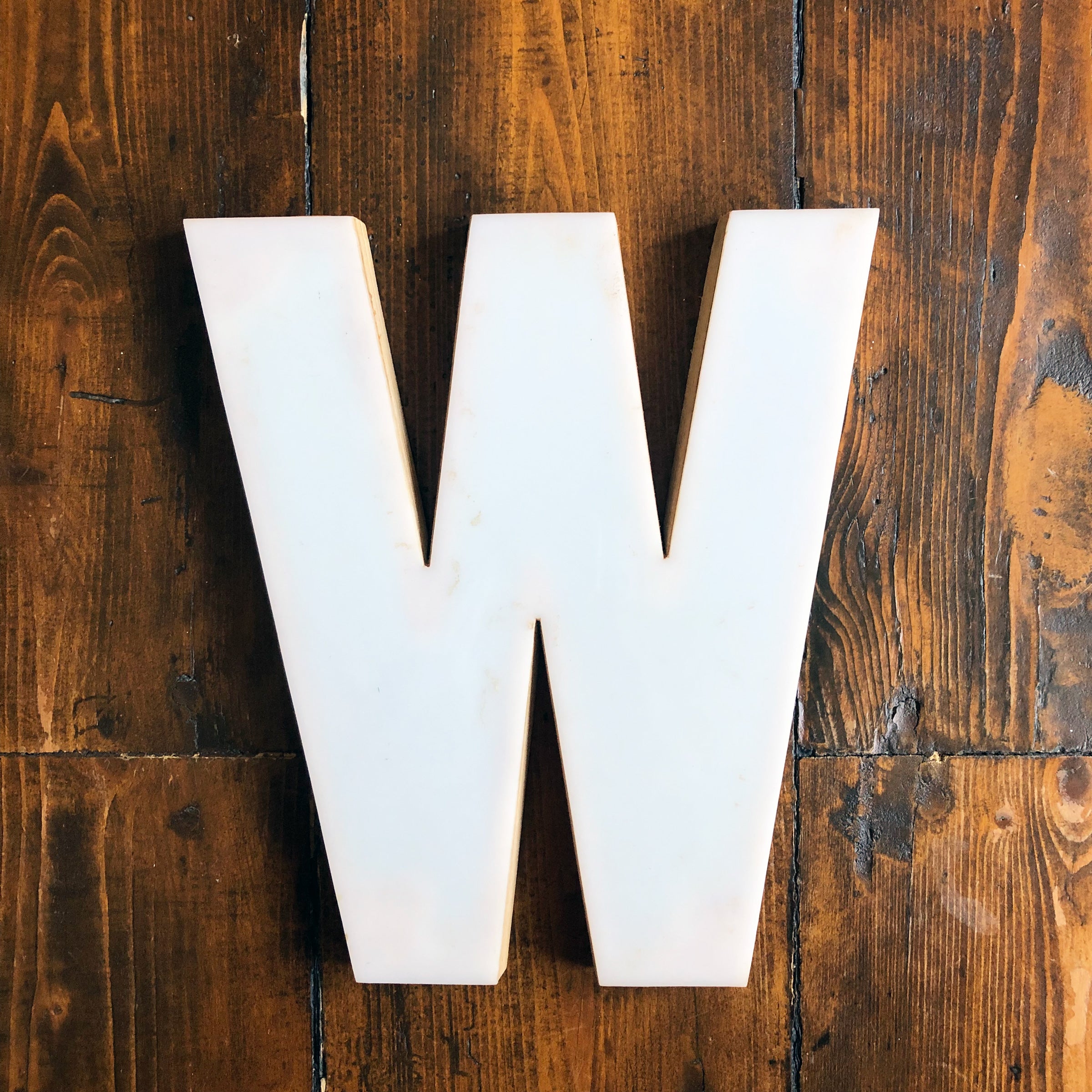 Medium Factory Shop Letter Ply Wood & Perspex