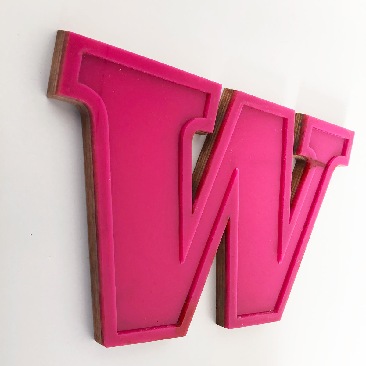 Medium Factory Shop Letter Ply Wood & Perspex