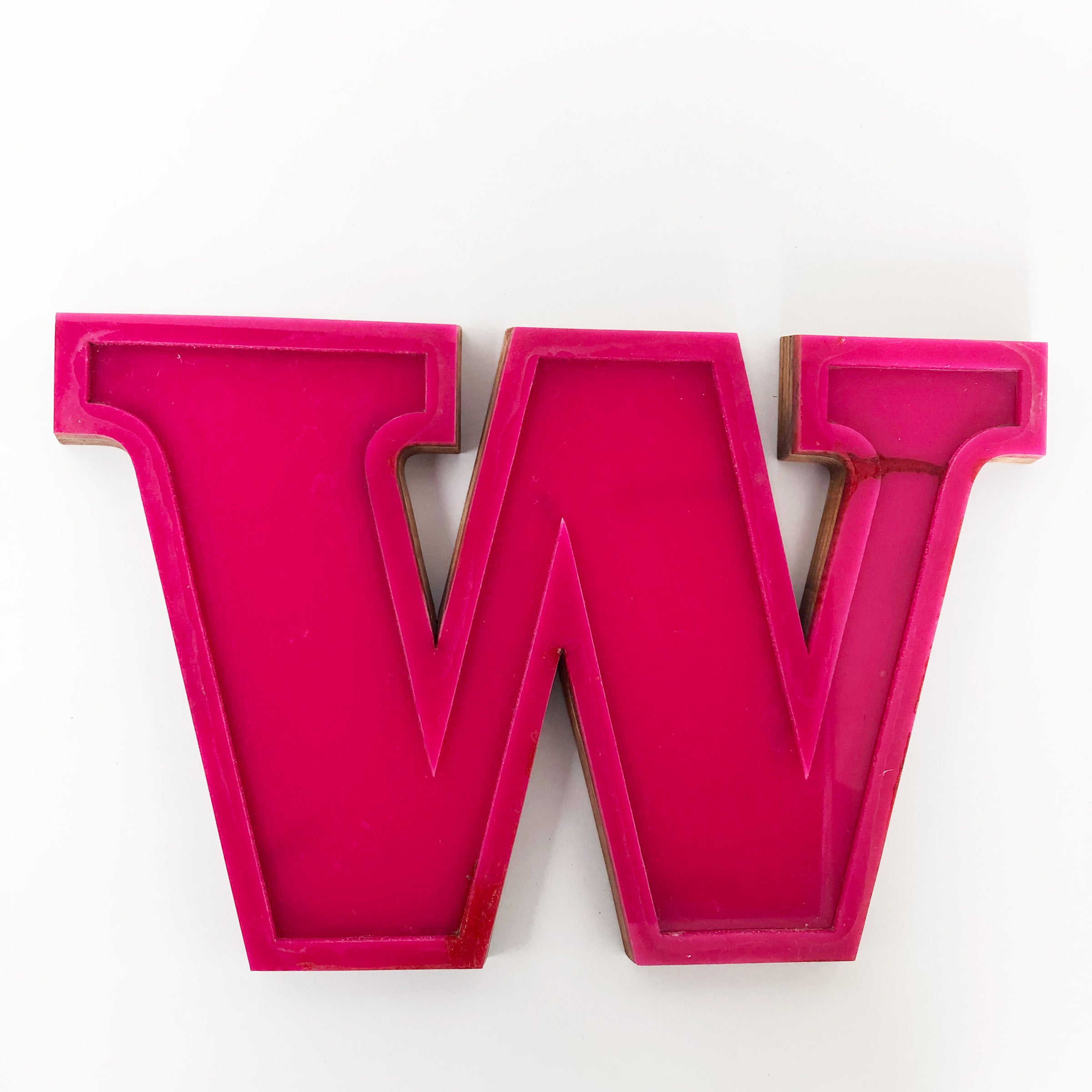 Medium Factory Shop Letter Ply Wood & Perspex