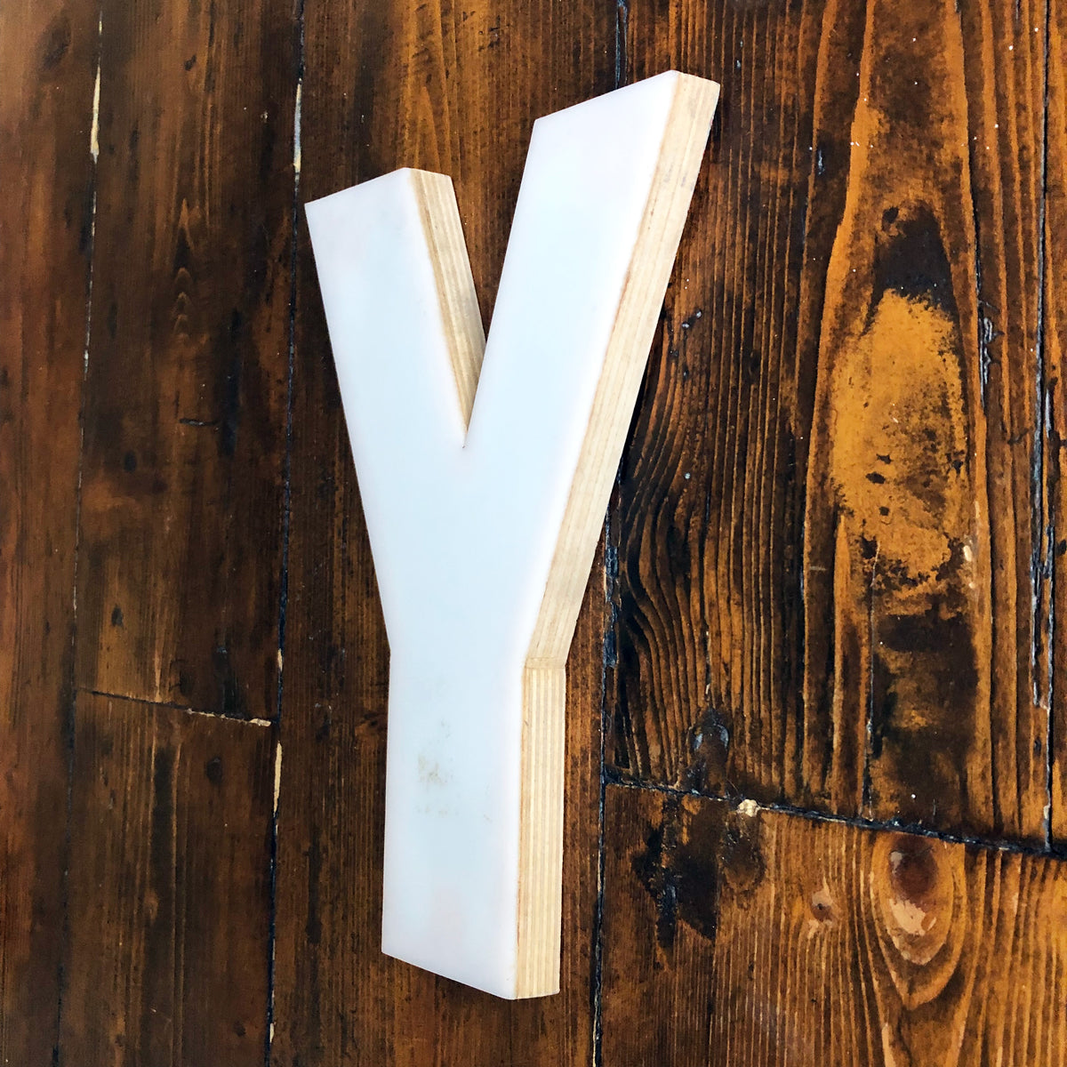 Medium Factory Shop Letter Ply Wood & Perspex