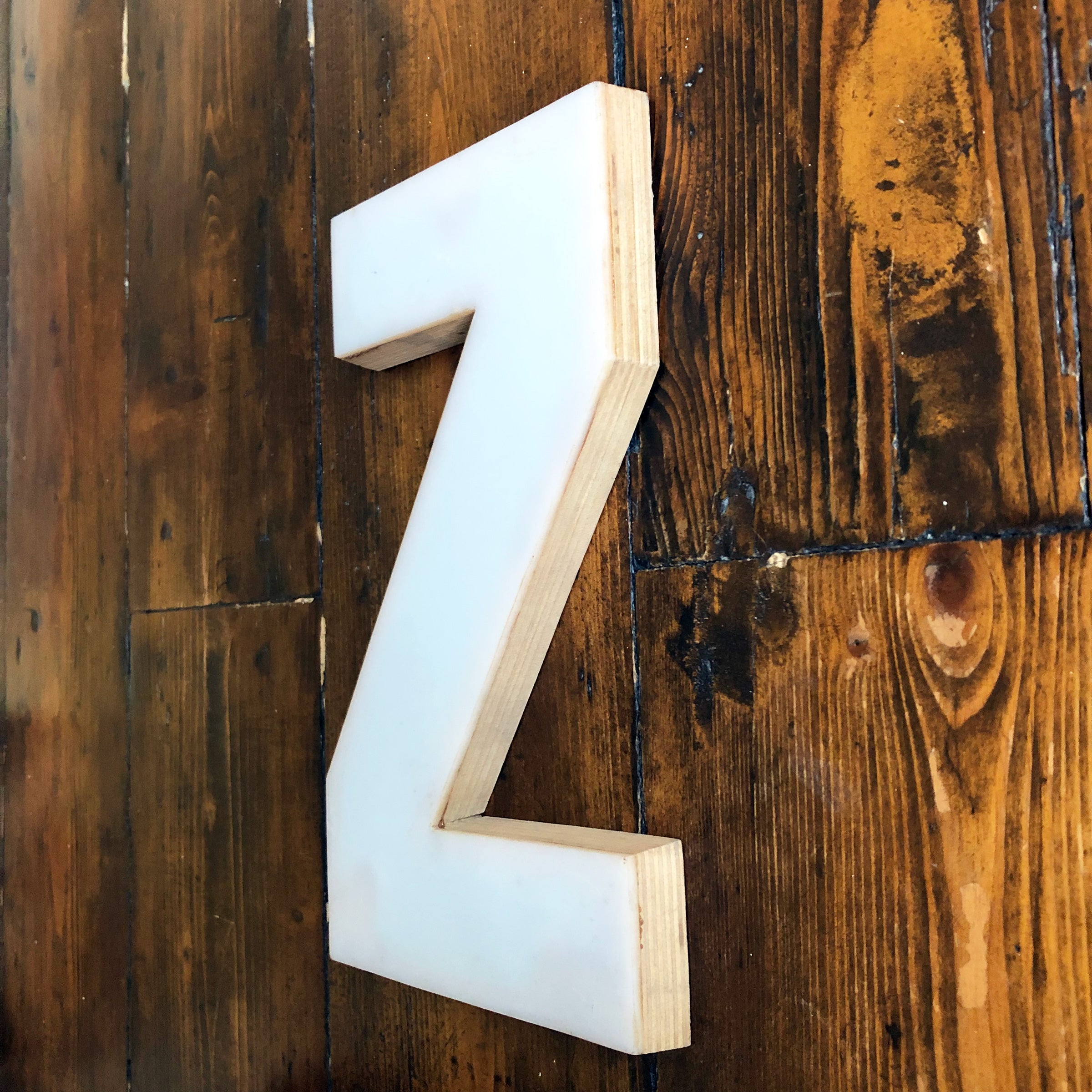 Medium Factory Shop Letter Ply Wood & Perspex